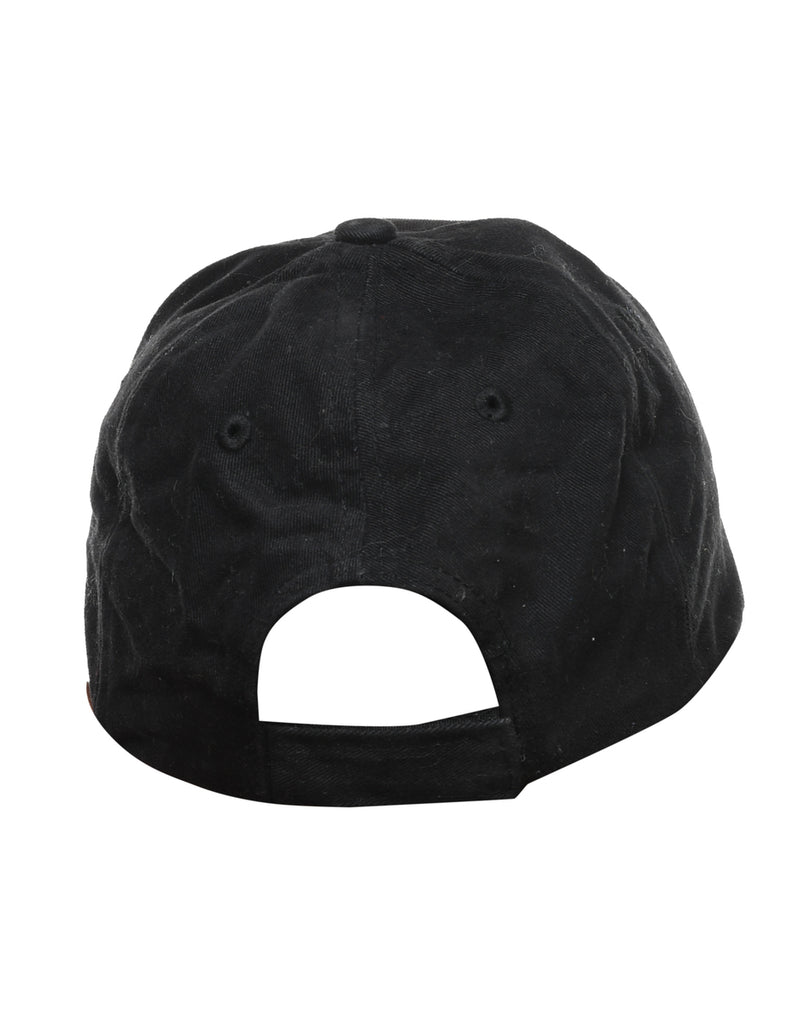 Black Embroidered Cap - XS