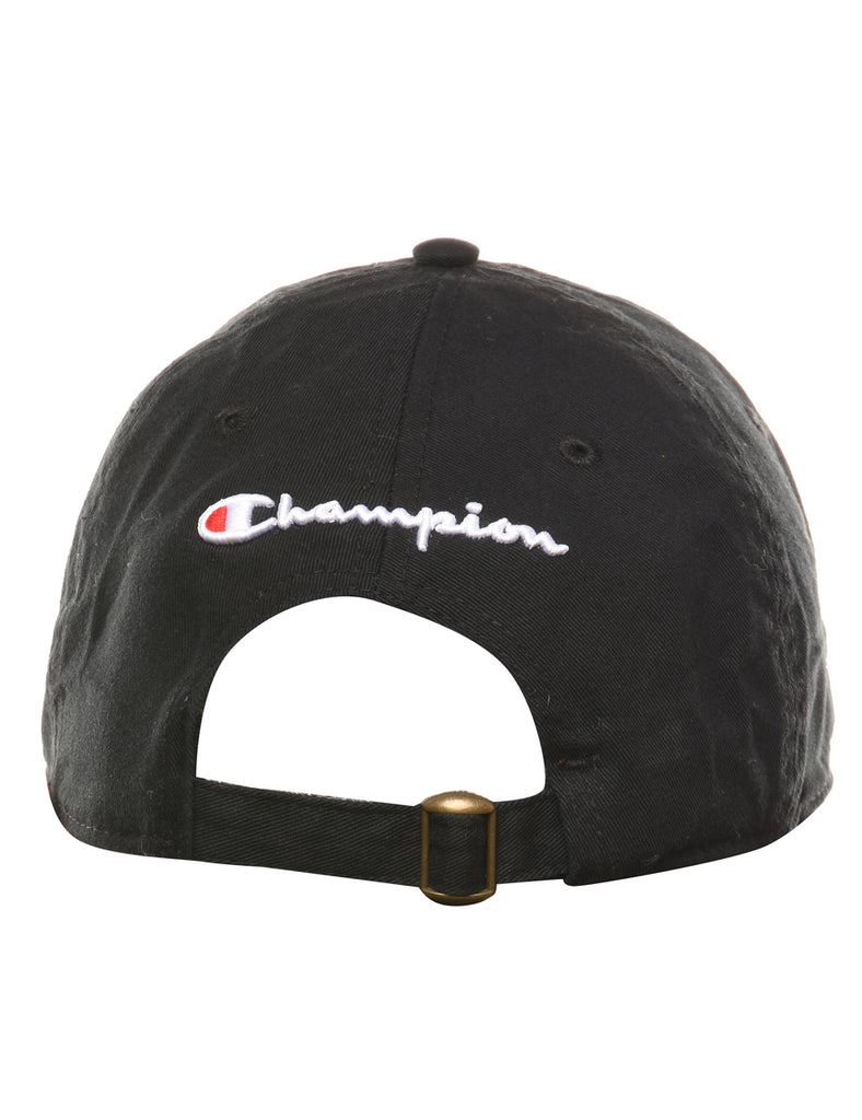 Black Embroidery Cap - XS