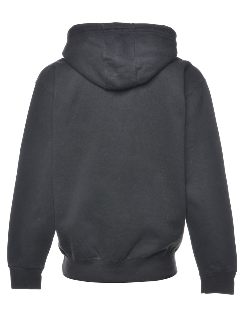 Black Finishon Printed Hoodie - S