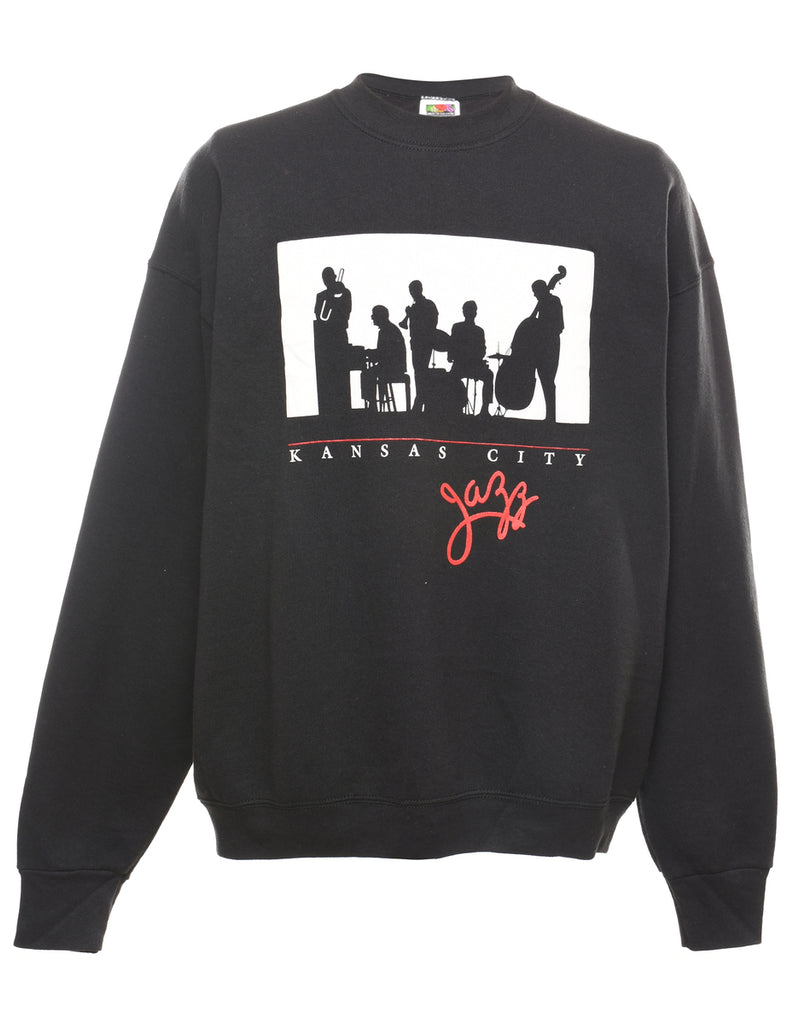 Black Kansas City Plain Sweatshirt - XL