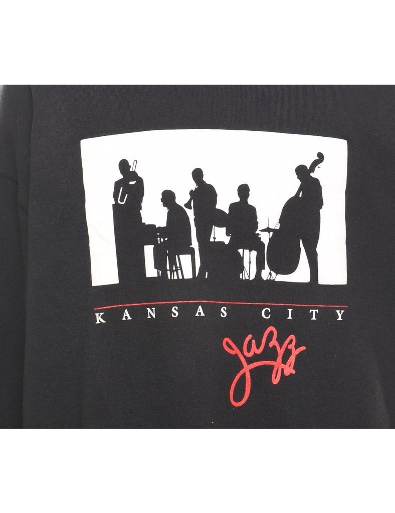 Black Kansas City Plain Sweatshirt - XL