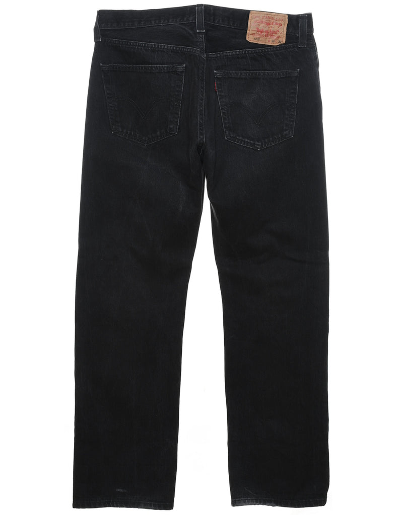 Black Levi's Straight-Fit 501 Jeans - W34 L32