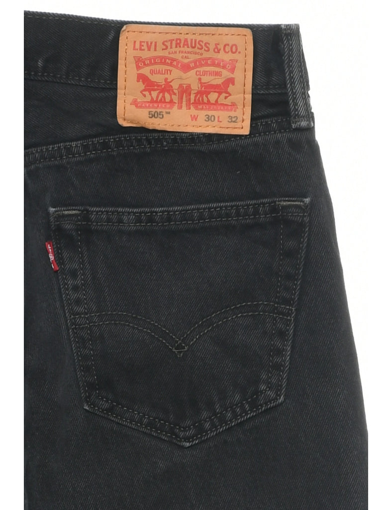 Black Levis 505 Jeans - W30 L32