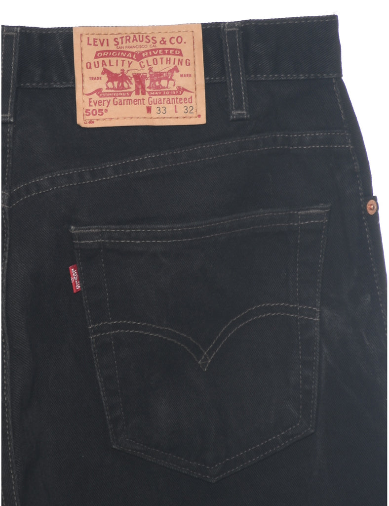 Black Levis 505 Jeans - W33 L32