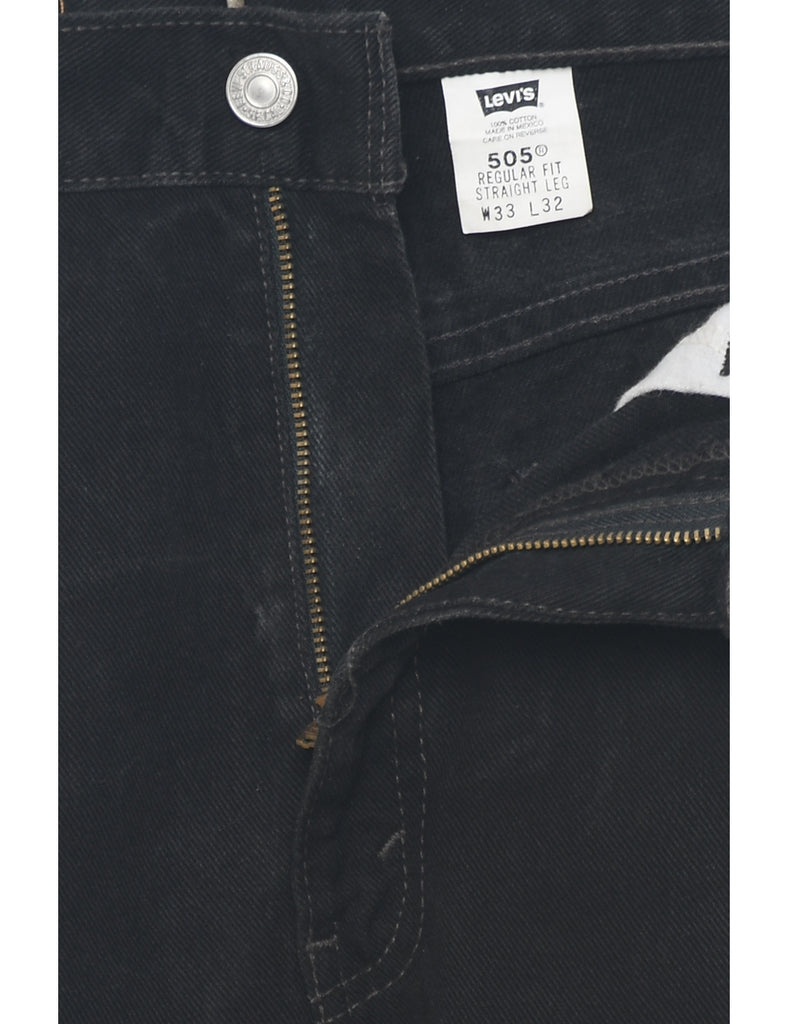 Black Levis 505 Jeans - W33 L32