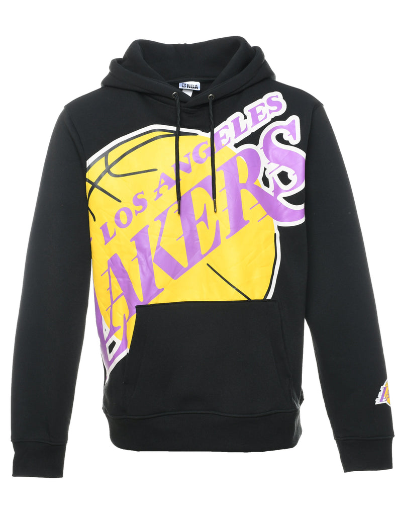 Black NBA Los Angeles Lakers Hooded Sports Sweatshirt - L