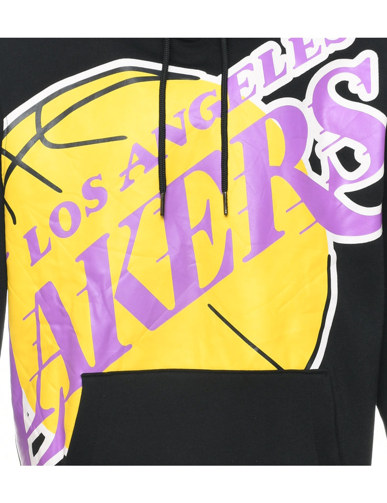 Black NBA Los Angeles Lakers Hooded Sports Sweatshirt - L