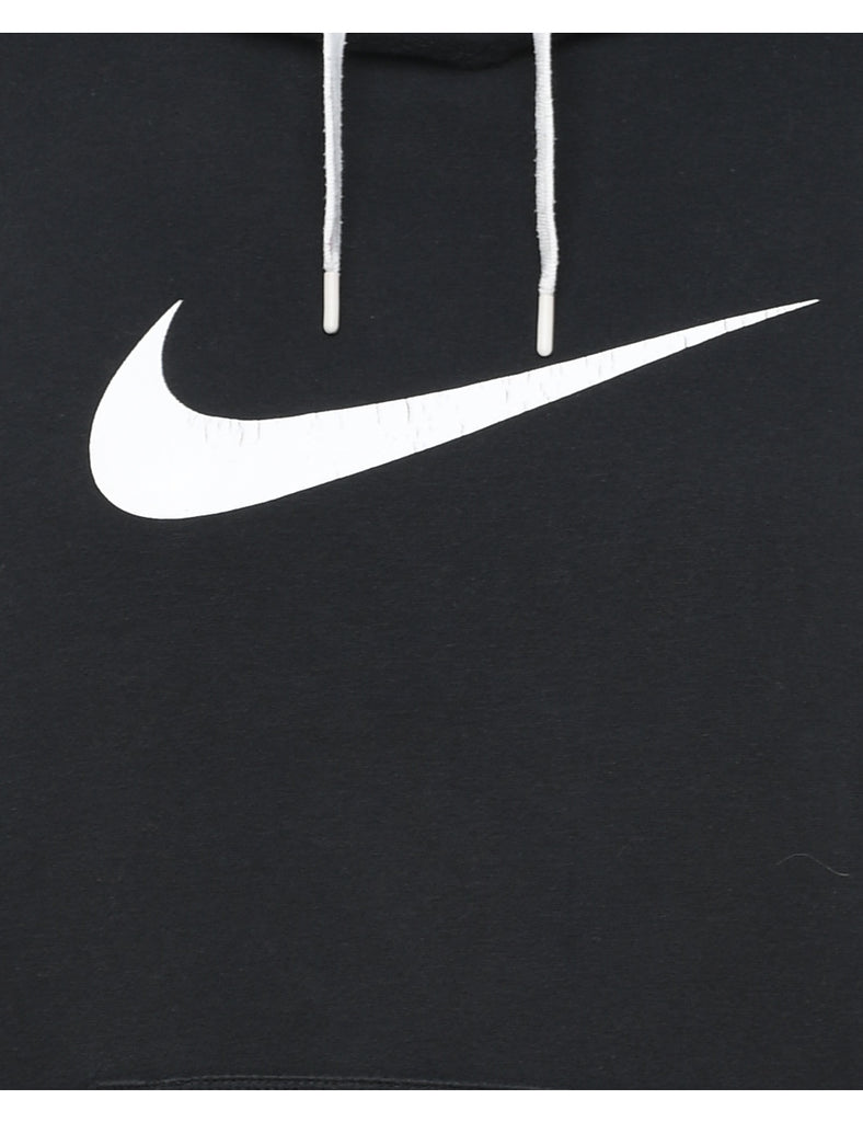 Black Nike Hooded Sweatshirt - L