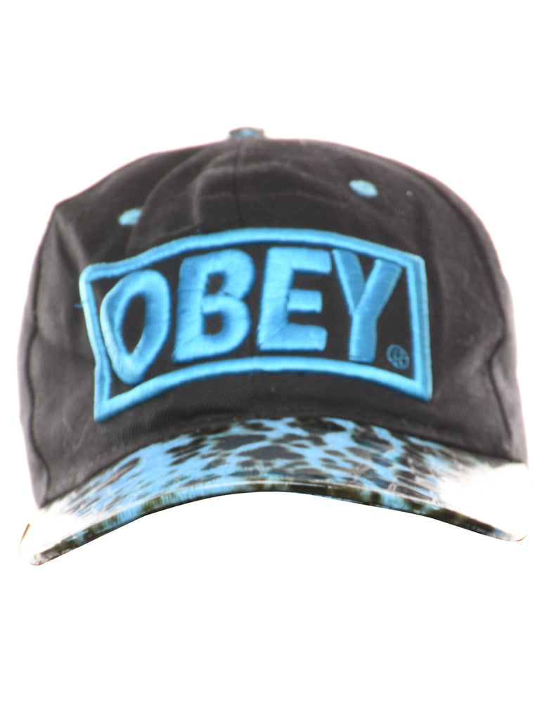 Black Obey Embroidery Cap - XS