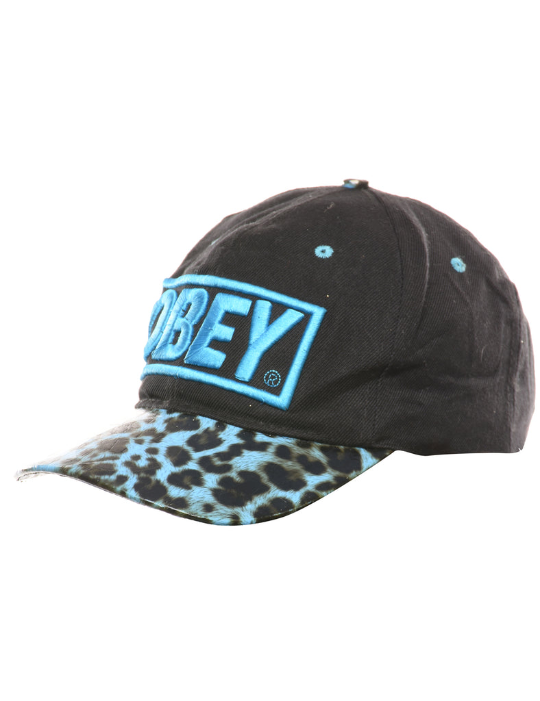 Black Obey Embroidery Cap - XS