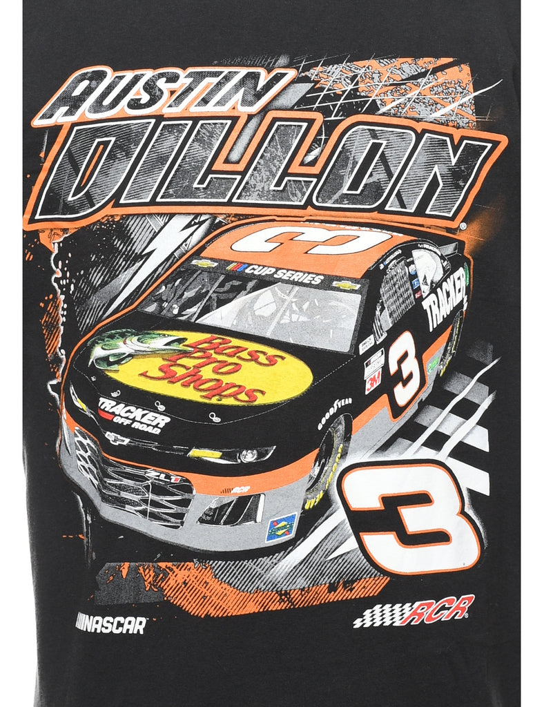 Black & Orange RCR Printed Austin Dillion T-shirt - XL