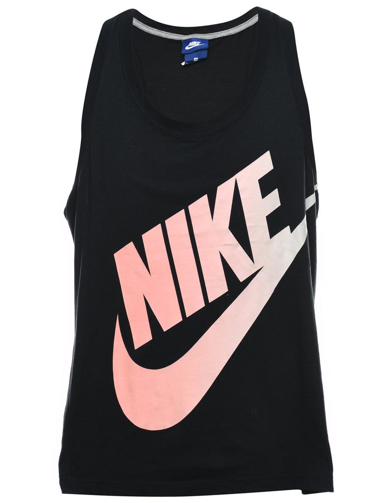 Black & Pale Pink Nike Vest  - M