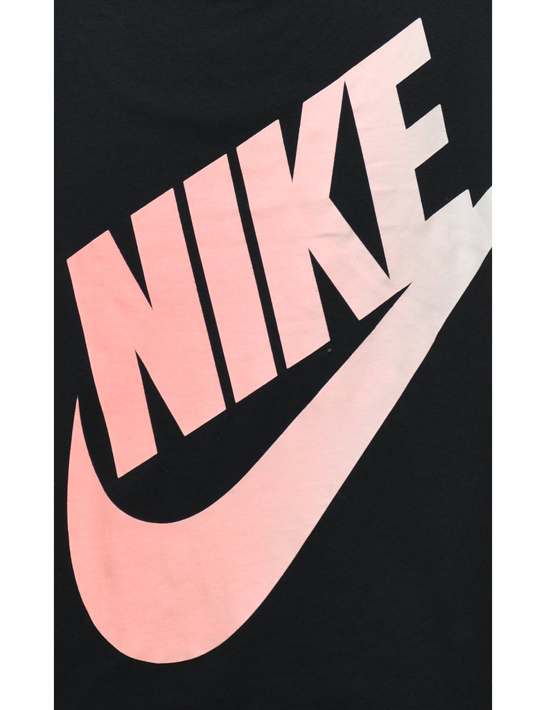 Black & Pale Pink Nike Vest  - M