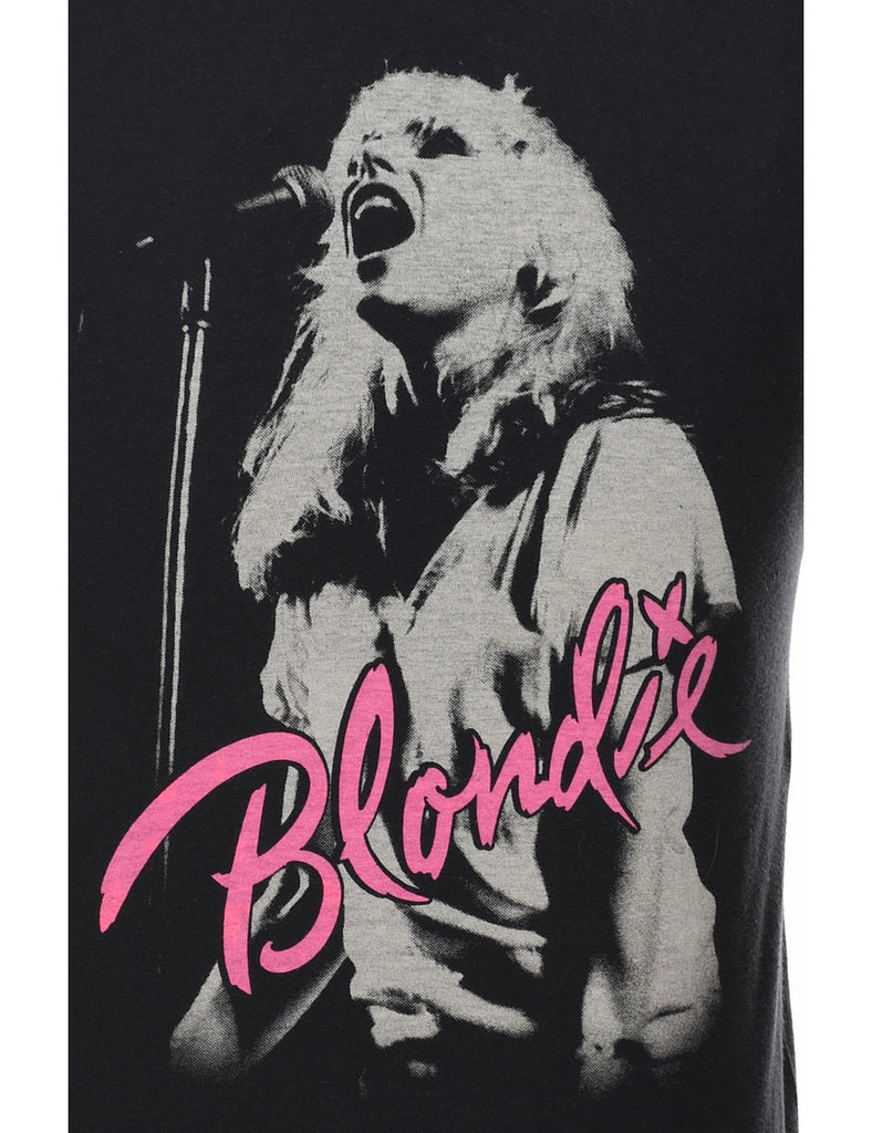 Black & Pink Blondie Printed T-shirt - S