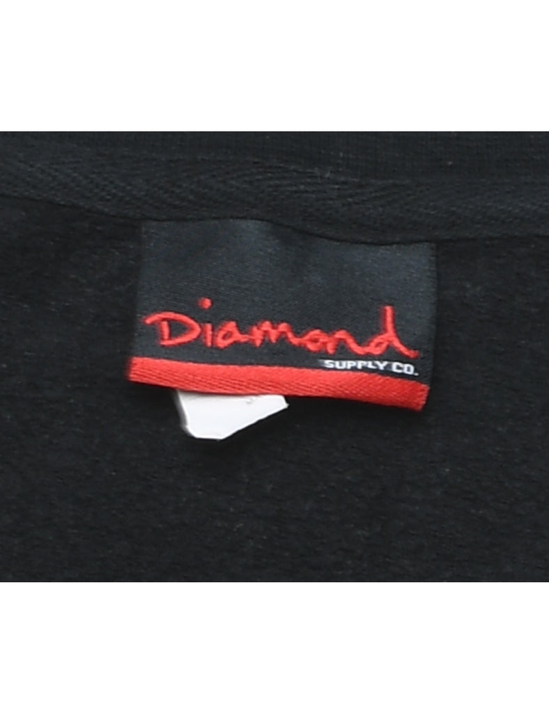 Black Printed Diamond Life Jumper - S