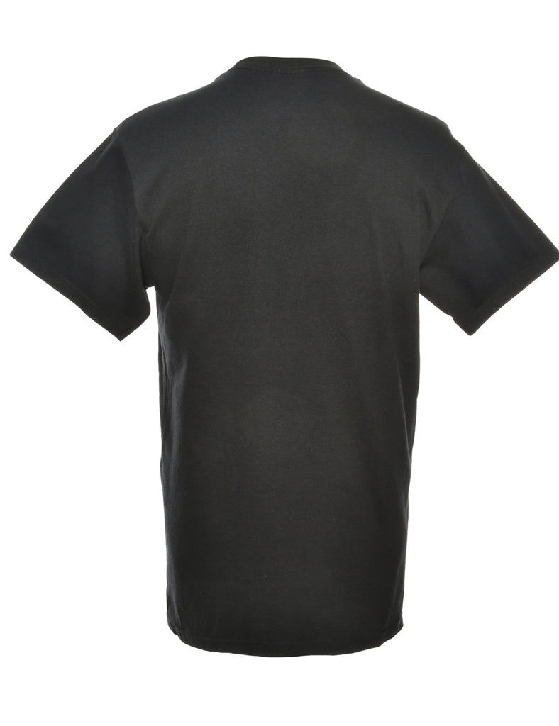 Black Printed T-shirt - M