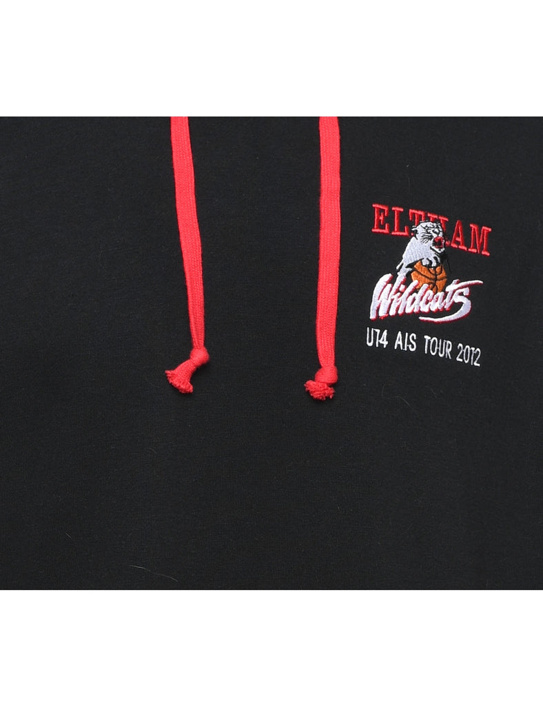 Black & Red Hooded Sweatshirt - XL