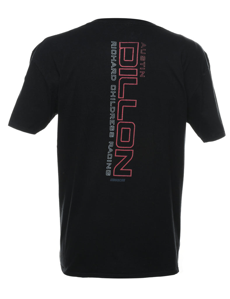 Black & Red Printed NASCAR T-shirt - XL