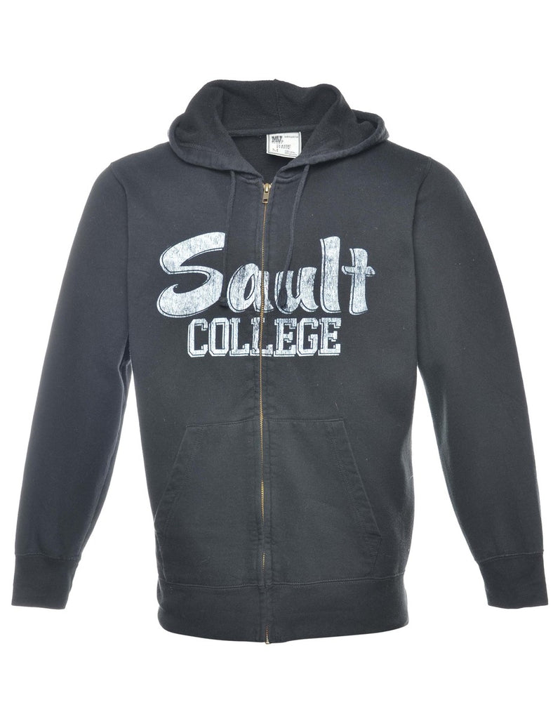 Black Sault College Hoodie - M