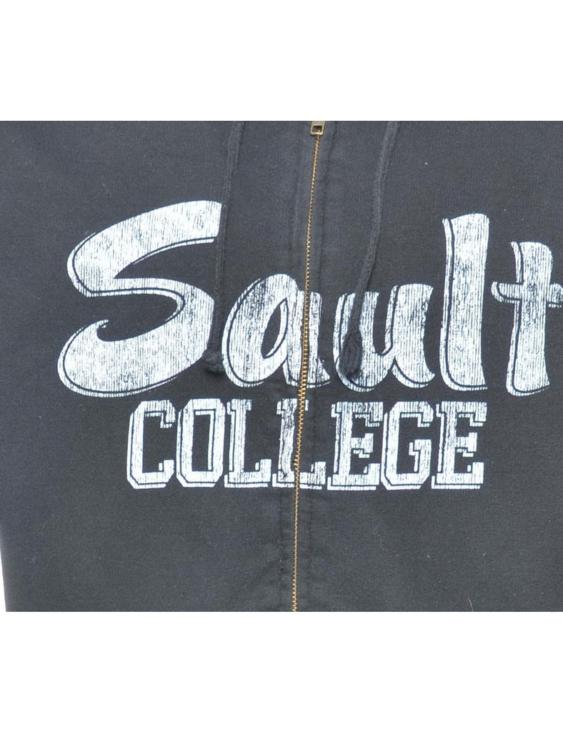 Black Sault College Hoodie - M