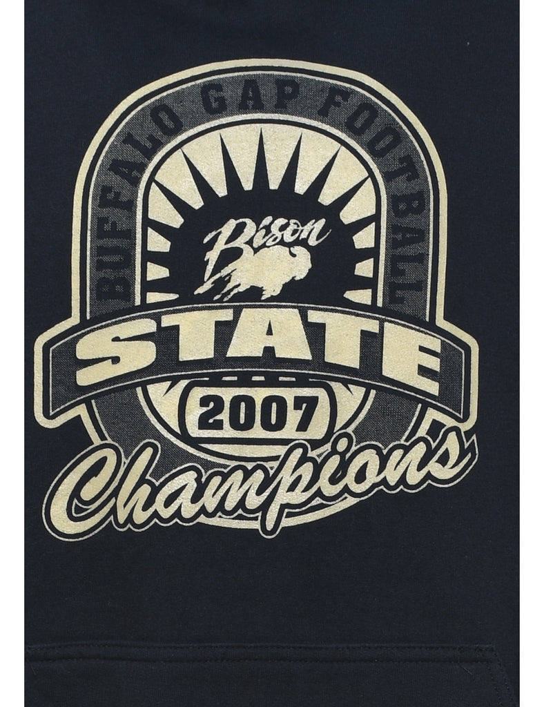 Black State Champions Hoodie - M