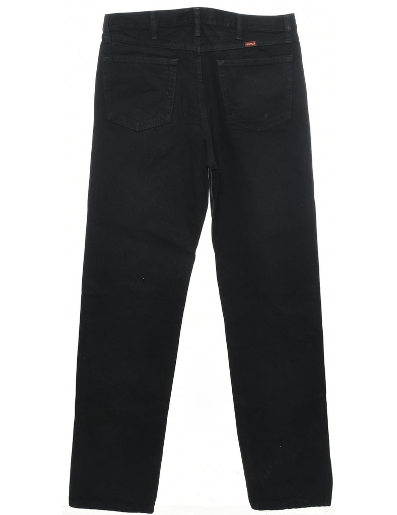 Black Straight Fit Jeans - W34 L36