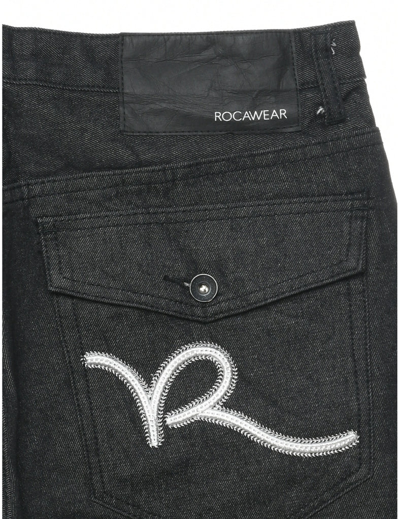 Black Straight Fit Jeans - W36 L36