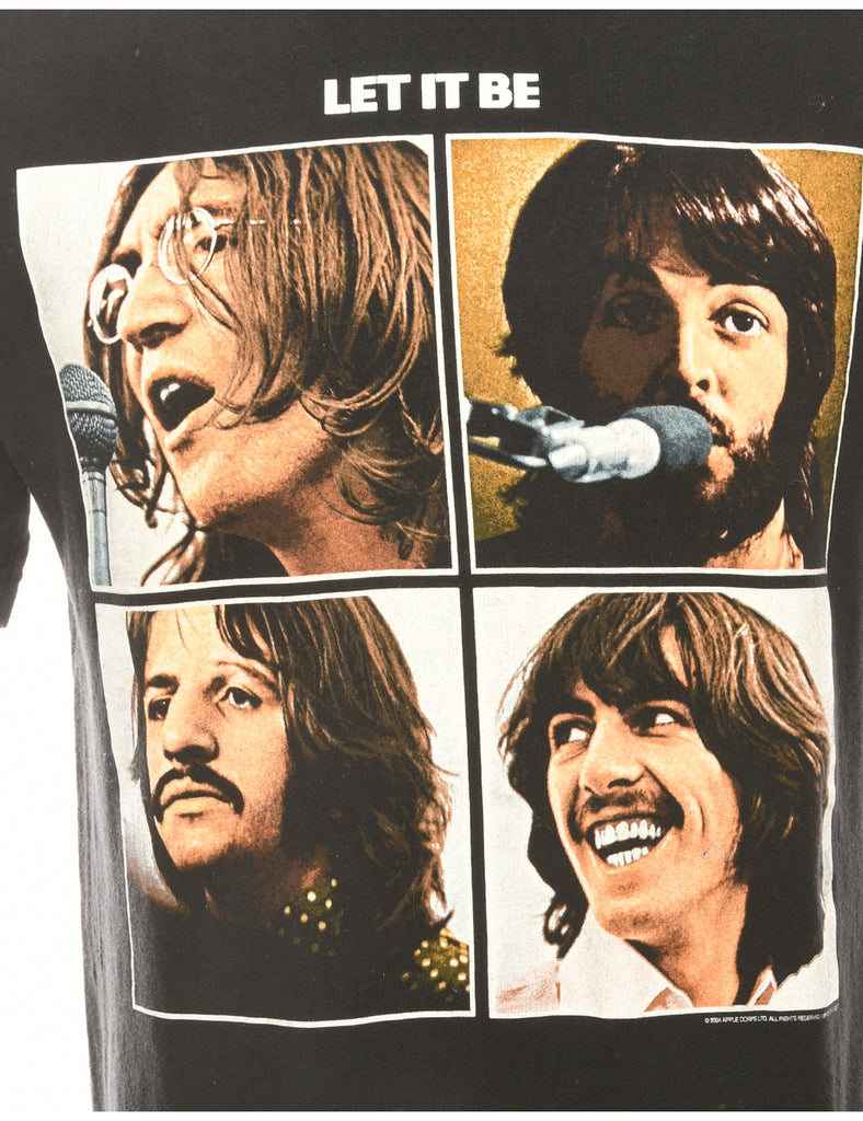 Black The Beatles Band T-shirt - M