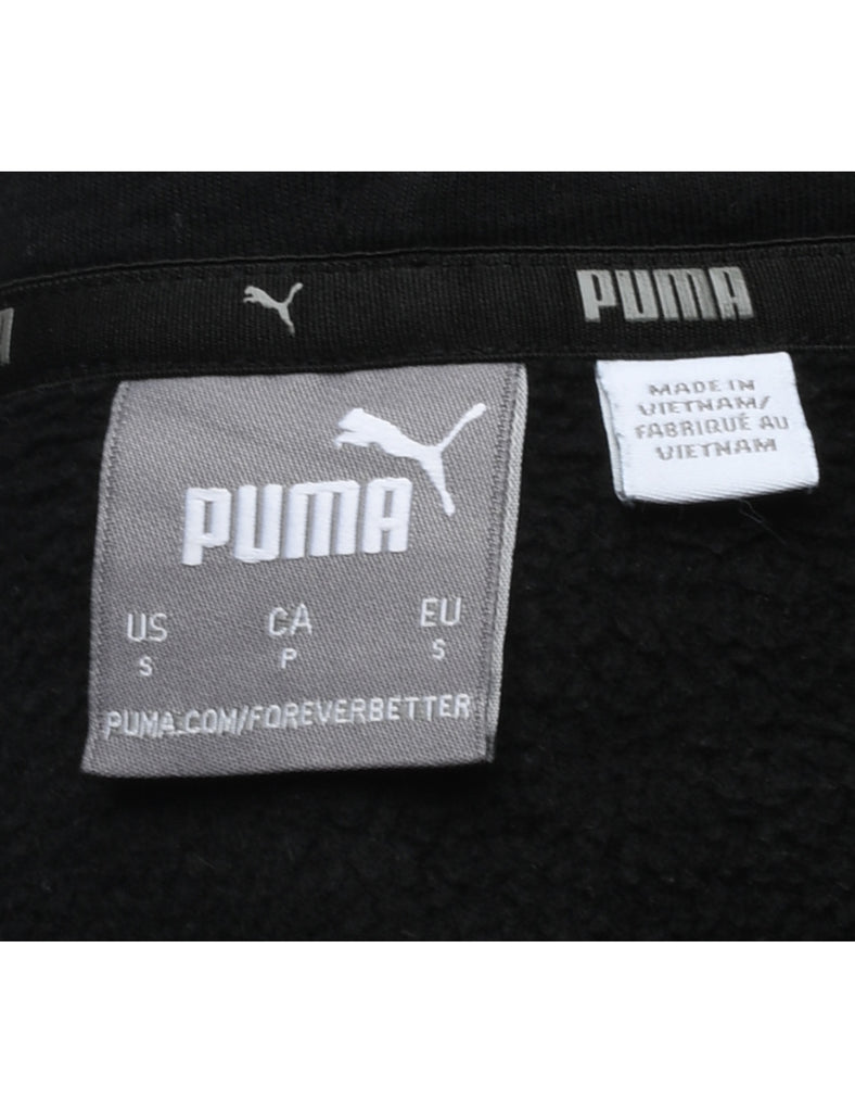 Black & White Contrast Puma Sweatshirt - S