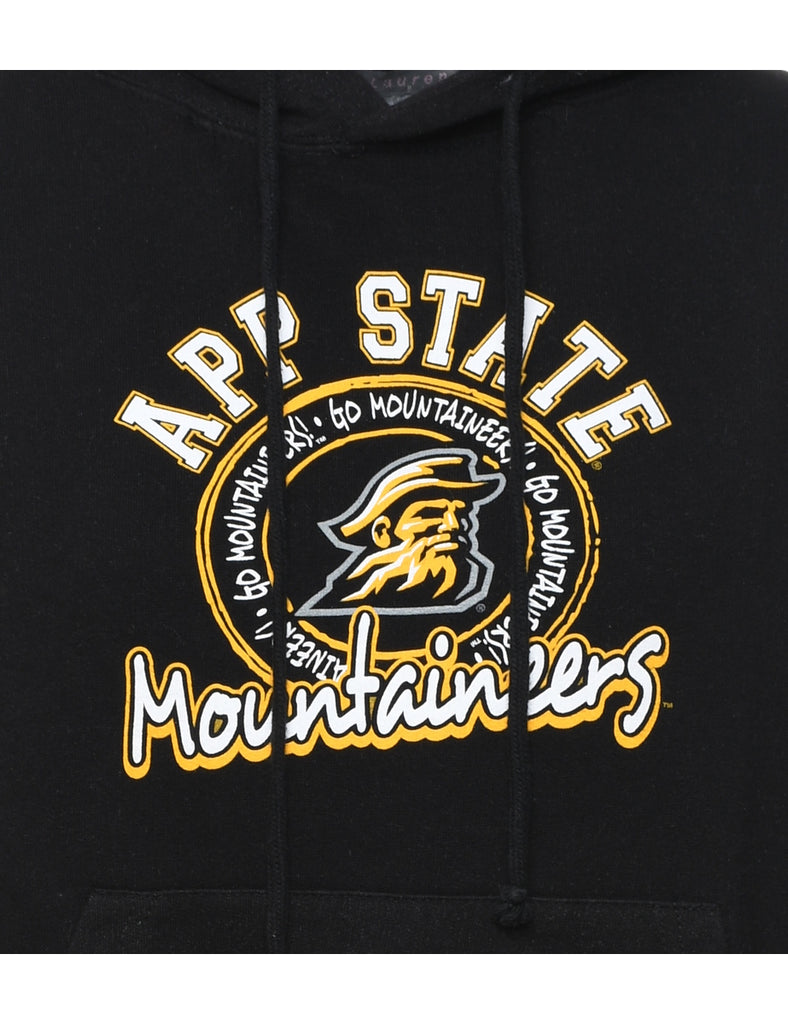 Black & Yellow  App State Mountaineers Hoodie - M