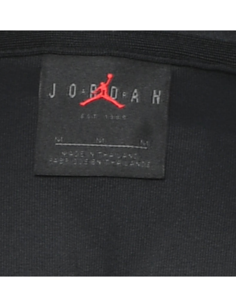 Black Zip-Front Jordan Track Top - M