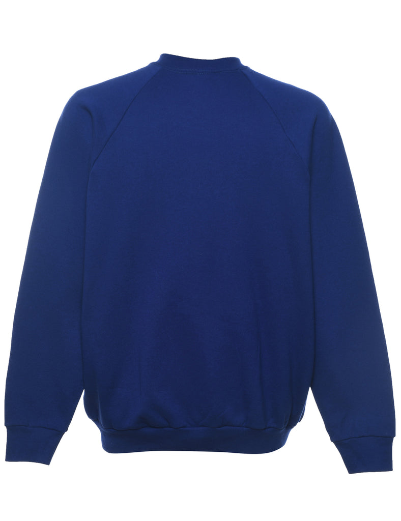 Blue Plain Sweatshirt - XL