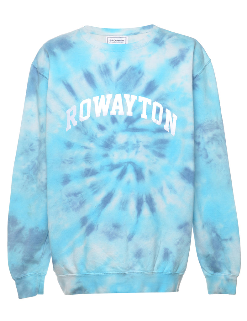 Blue Tie-dye Sweatshirt - L