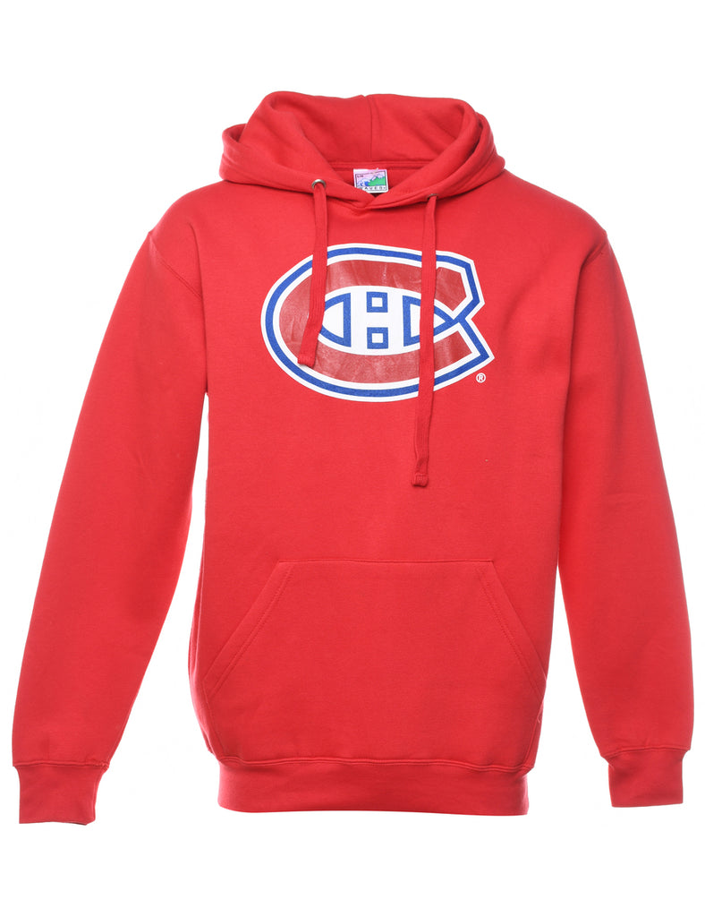 Bootleg Red Champion Hoodie - L