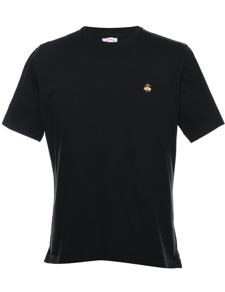 Brooks Brothers Plain Black T-shirt - L