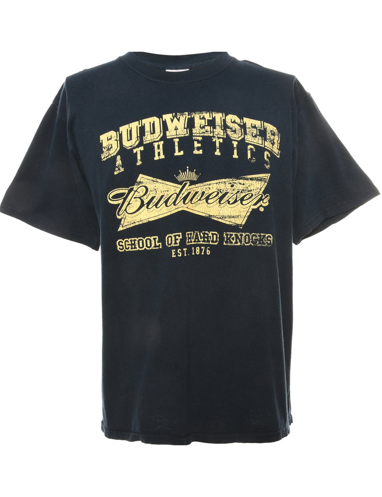 Budweiser Navy Sports T-shirt - L