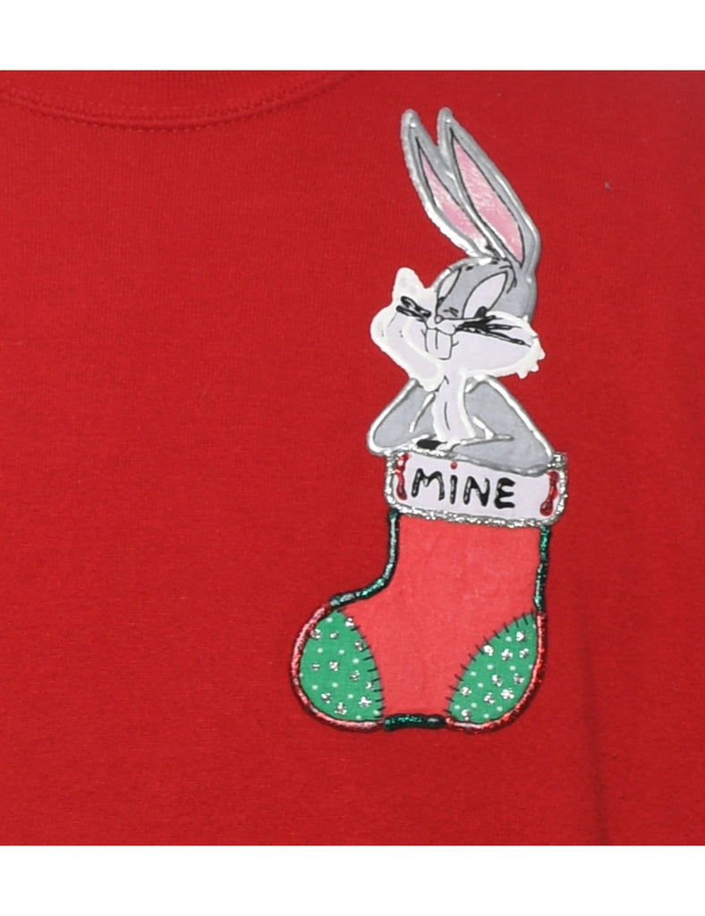 Bugs Bunny Christmas Sweatshirt - L