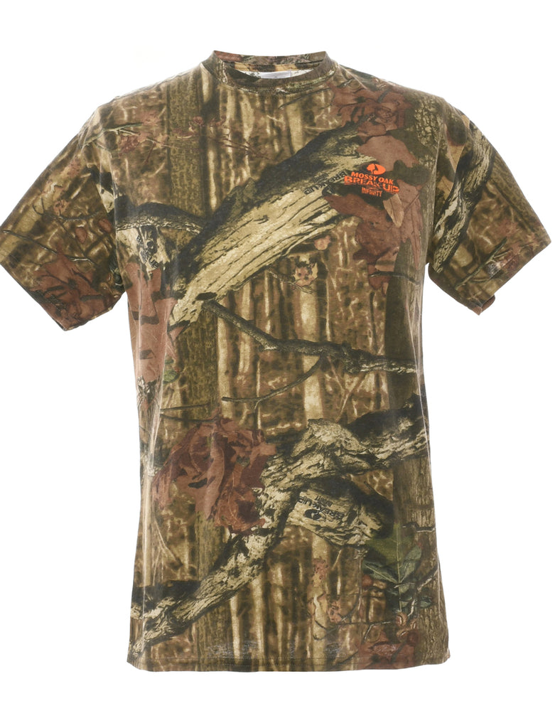 Camouflage Print T-Shirt - M