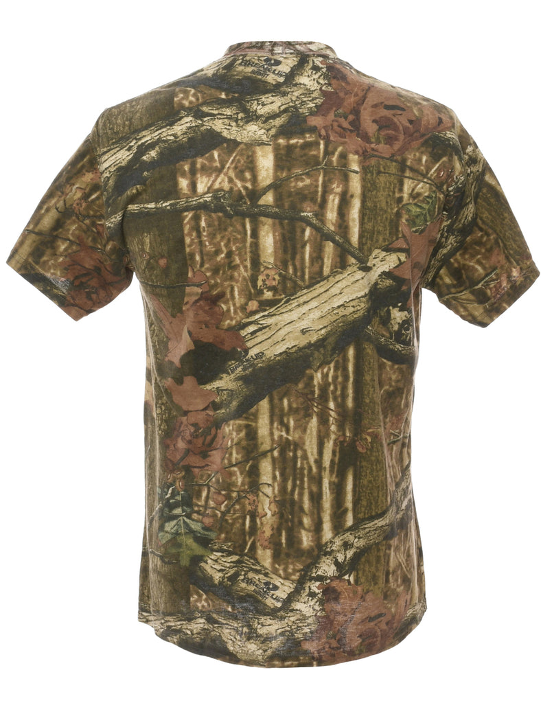 Camouflage Print T-Shirt - M