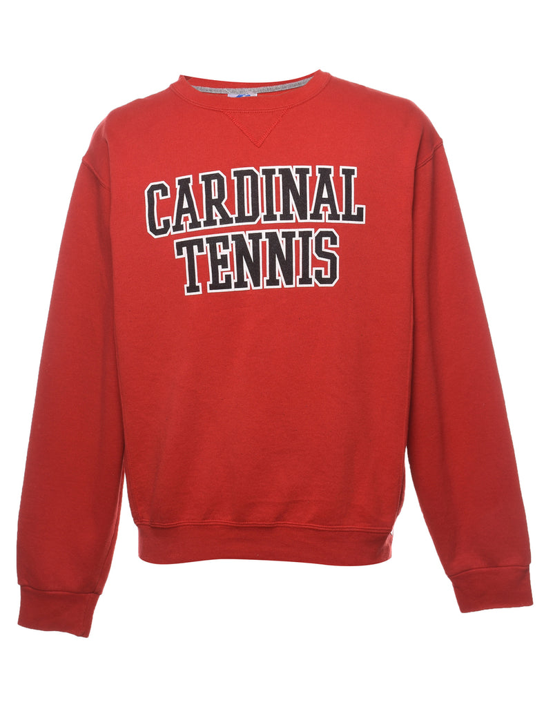 Cardinal Tennis Black & Red Printed Sweatshirt - M