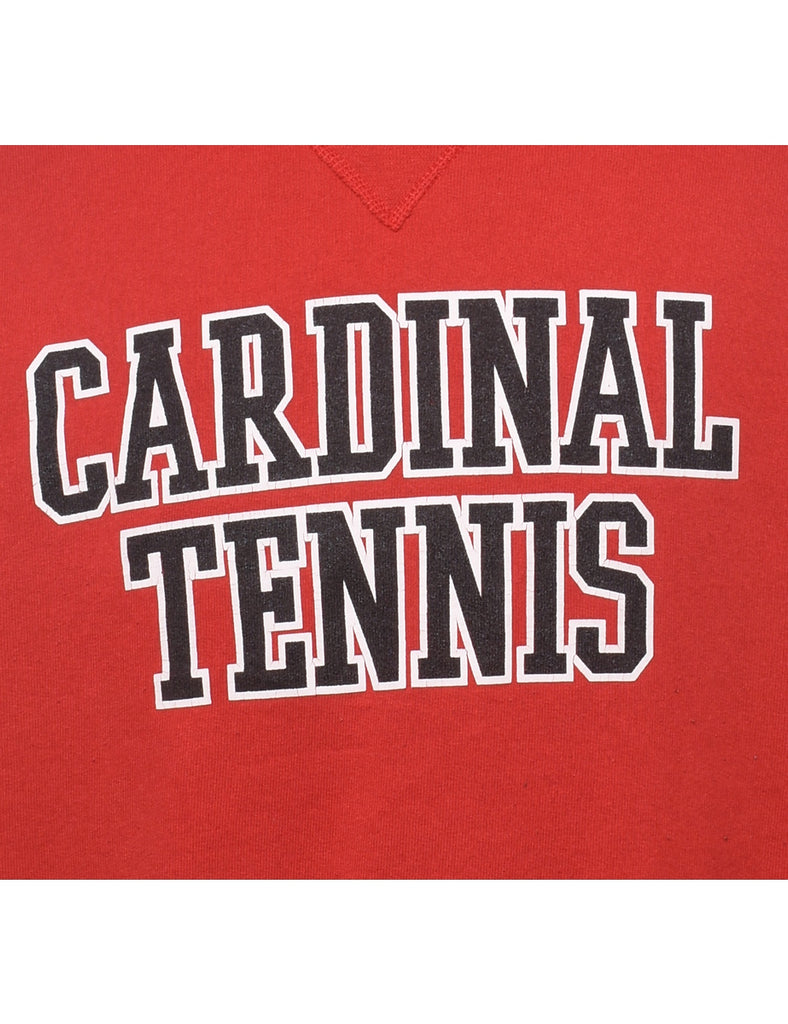 Cardinal Tennis Black & Red Printed Sweatshirt - M