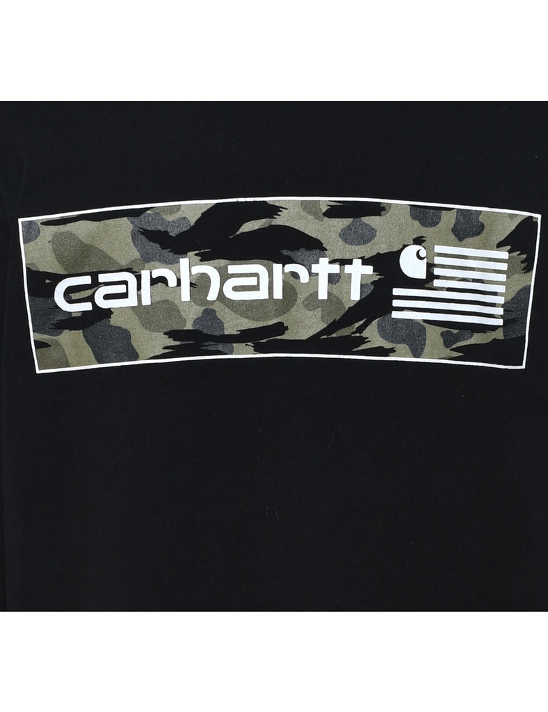 Carhartt Black & Green Camouflage Design T-shirt - S