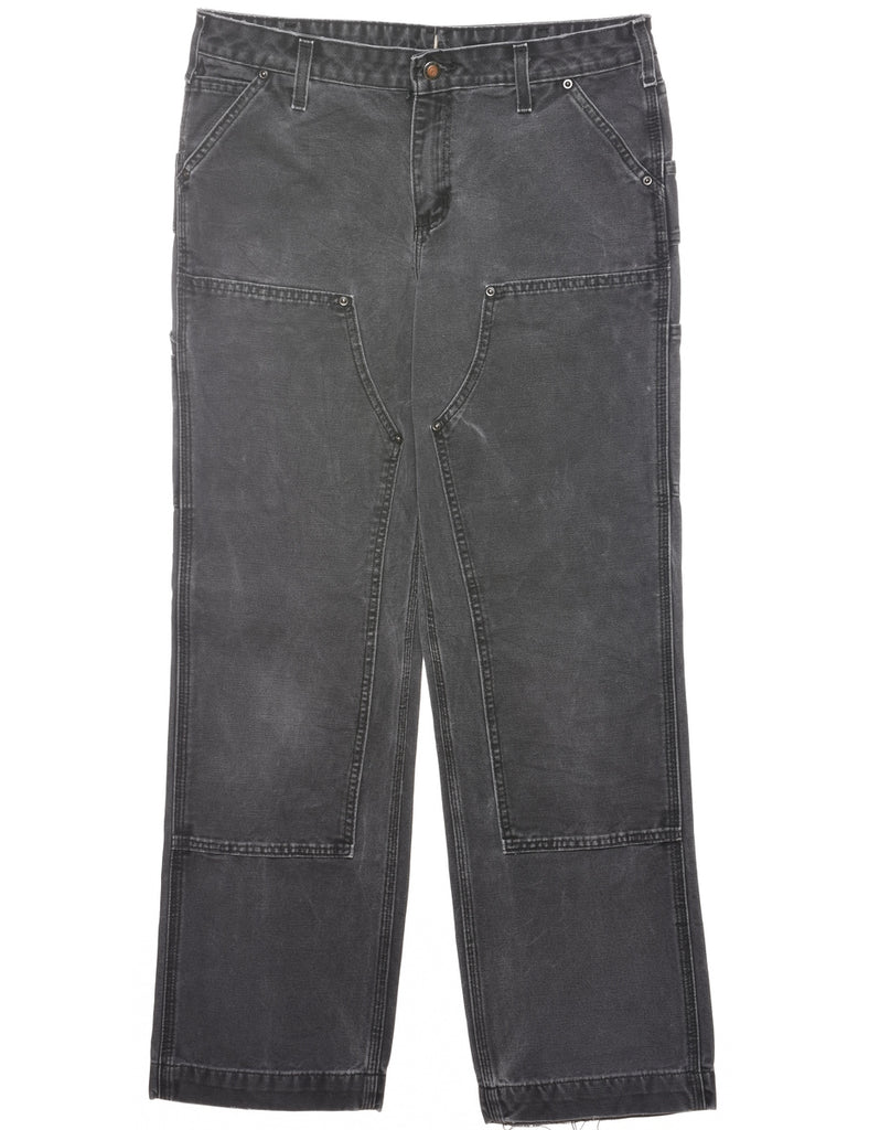 Carhartt Black & Grey Distressed Workwear Jeans - W32 L31