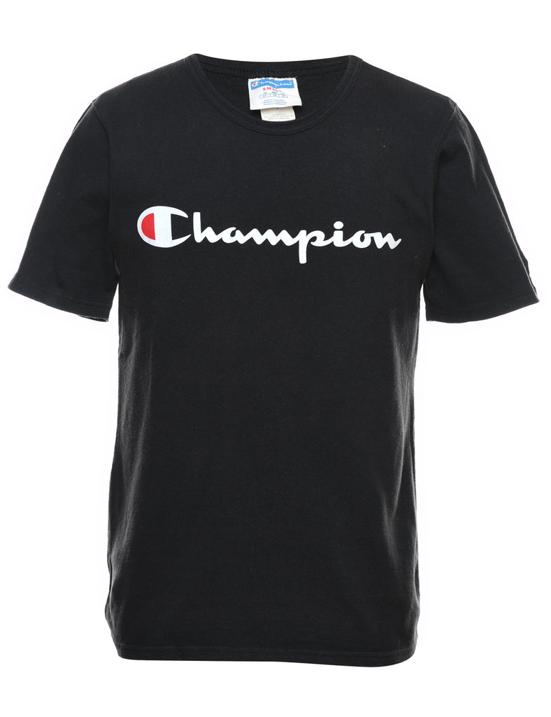 Champion Black Classic T-Shirt - S