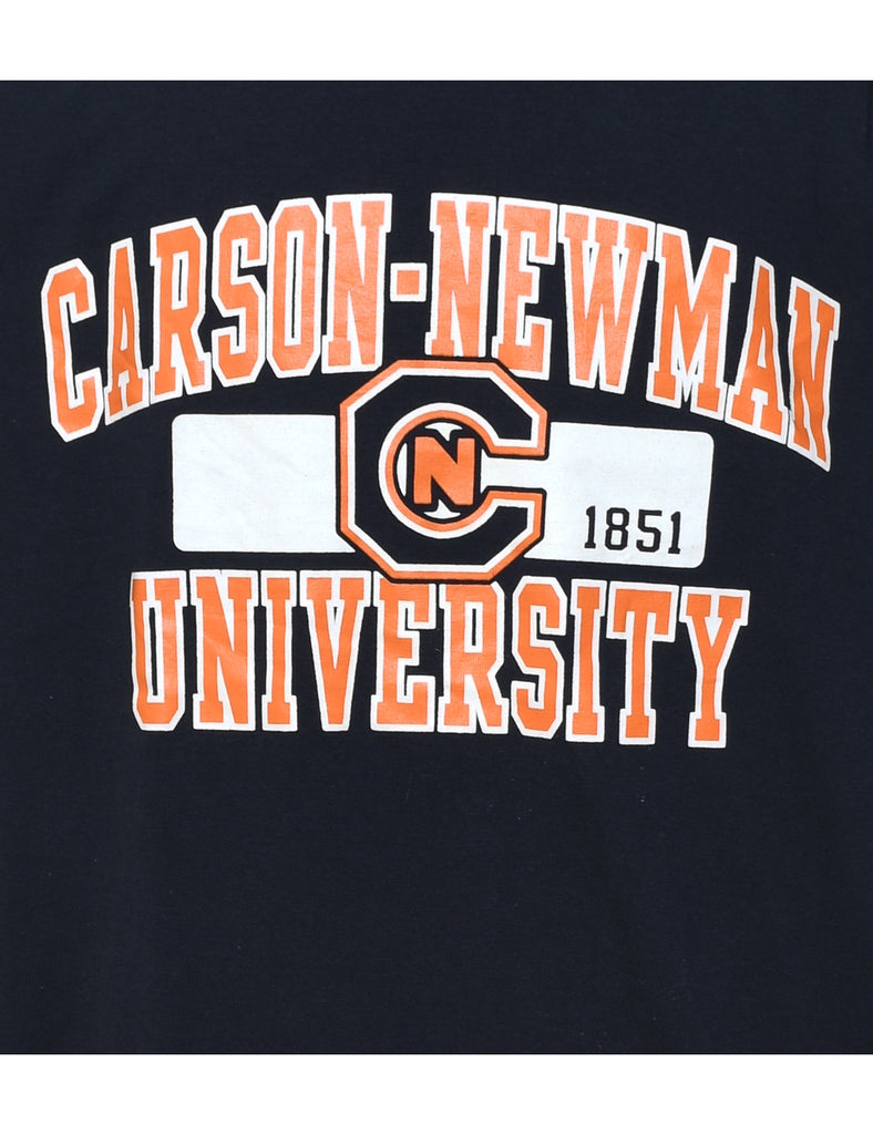 Champion Black & Orange Carson-Newman University Printed T-shirt - L