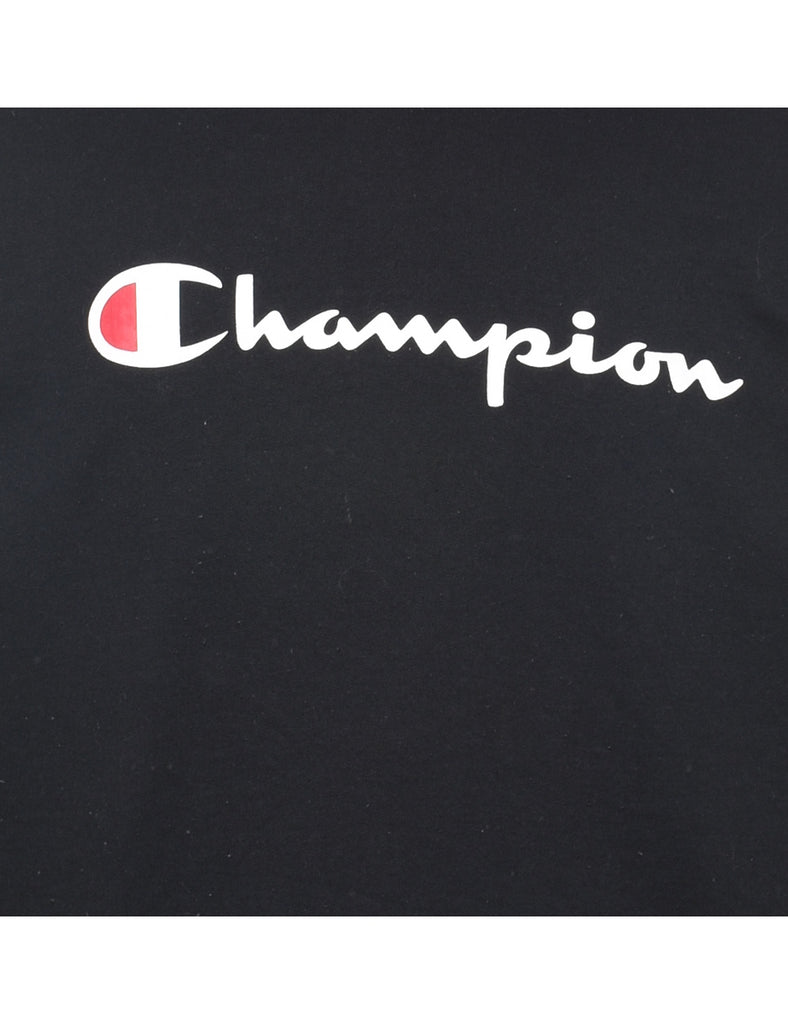 Champion Black Printed Sweatshirt - L