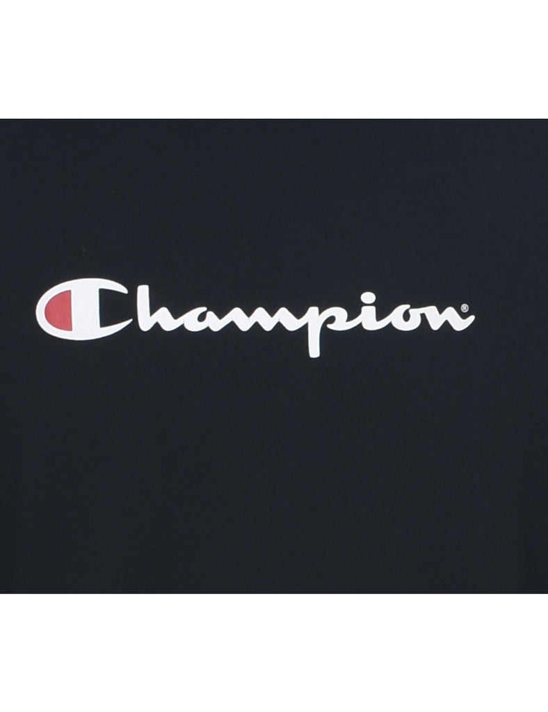 Champion Black Printed Sweatshirt - M