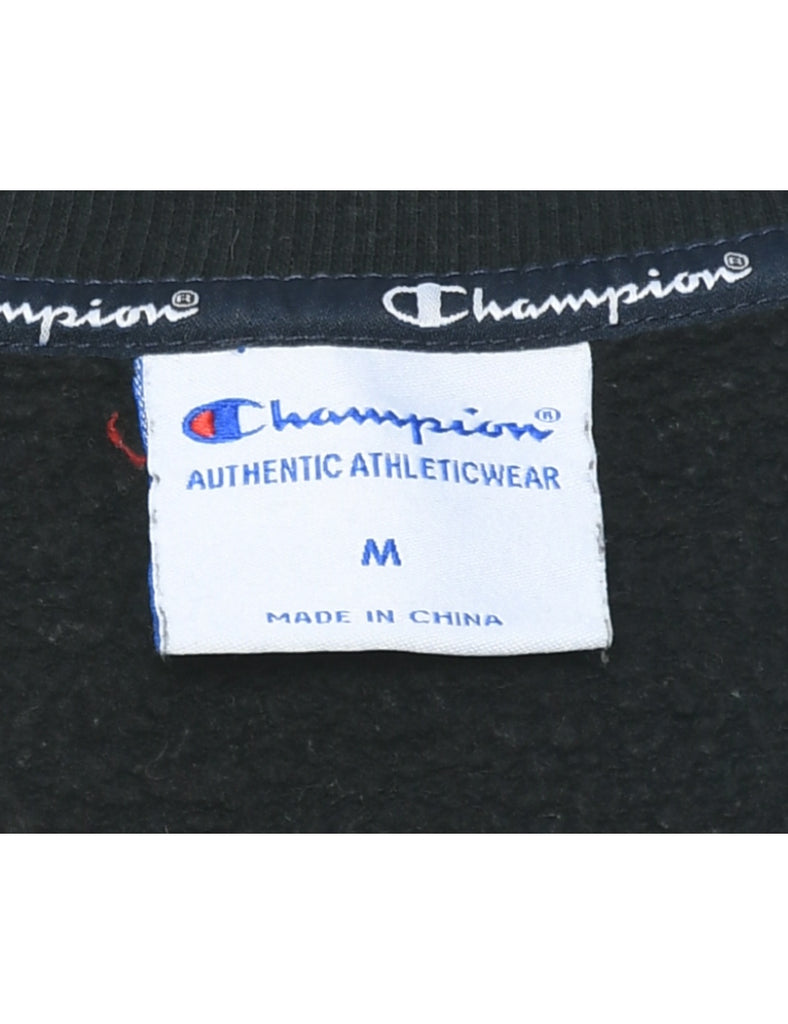 Champion Black Printed Sweatshirt - M