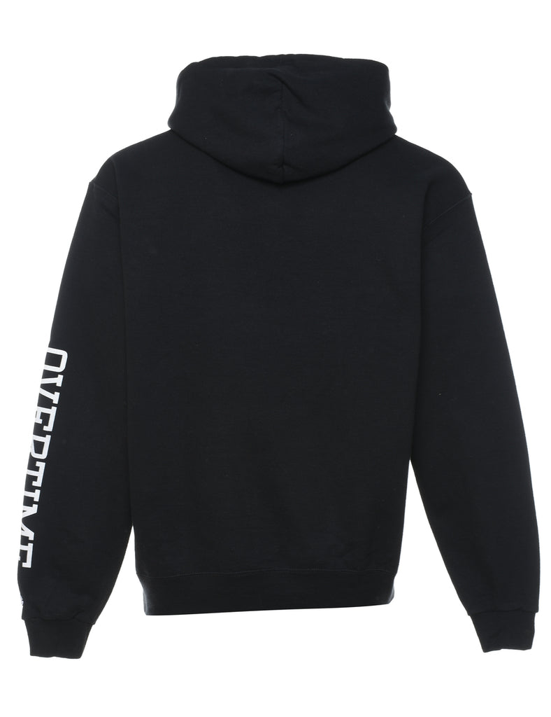 Champion Black & White Printed Hoodie - L