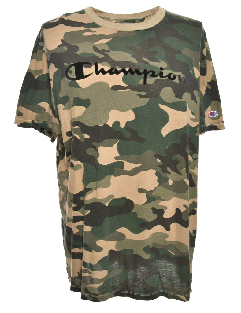 Champion Camouflage Printed T-shirt - L